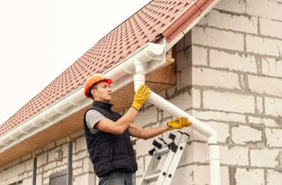 Pose et remplacement de gouttières à Sermersheim